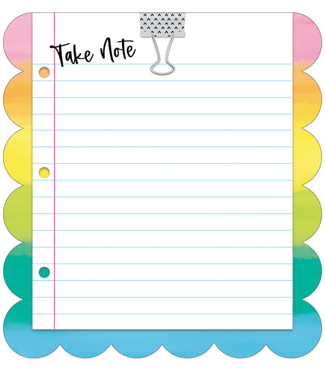 Carson Dellosa Creatively Inspired Take Note Small Teacher Notepad, 50  Sheet Lined Paper Notepad, To Do List, Notes, and Checklist Organizer,  School Notepad for Office Supplies and Teacher Supplies